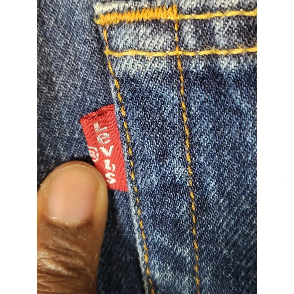 Levi's 501 Jeans Mens W40 L30 Blue Denim Straight Leg‎ Button Fly School Work